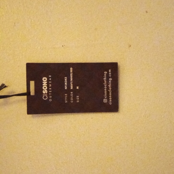 CI SONO Size M in Mens. Color's are Red,White & Navy. Zips Up with two side hand - Picture 4 of 8